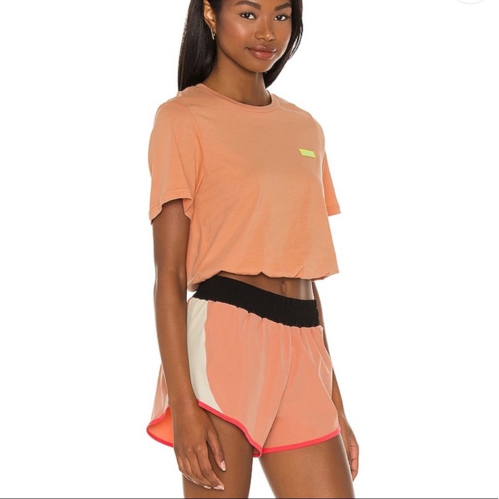 P.E Nation Press Tee in Coral